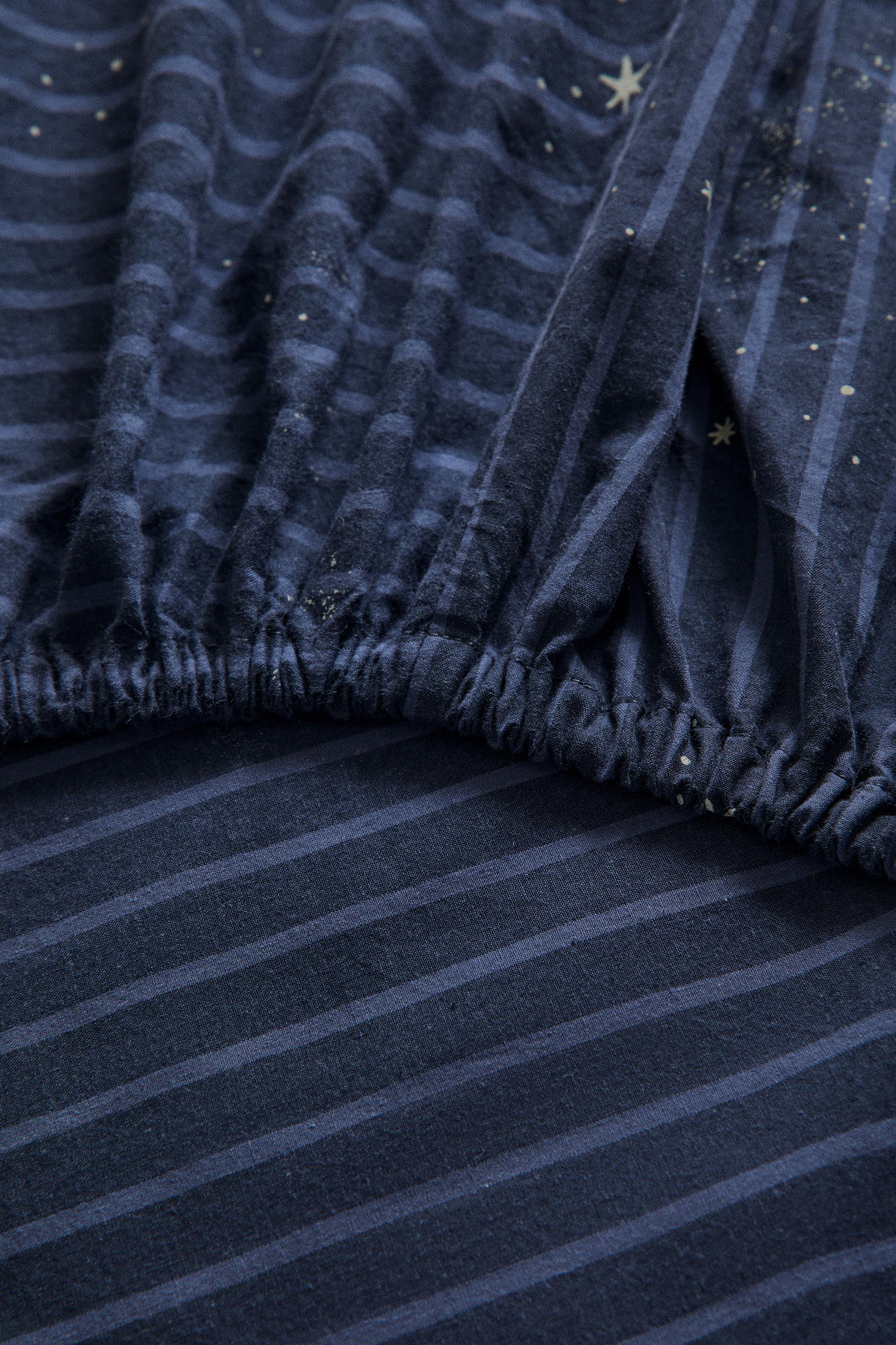 DRAP-HOUSSE ENFANT ESPACE RAYURES